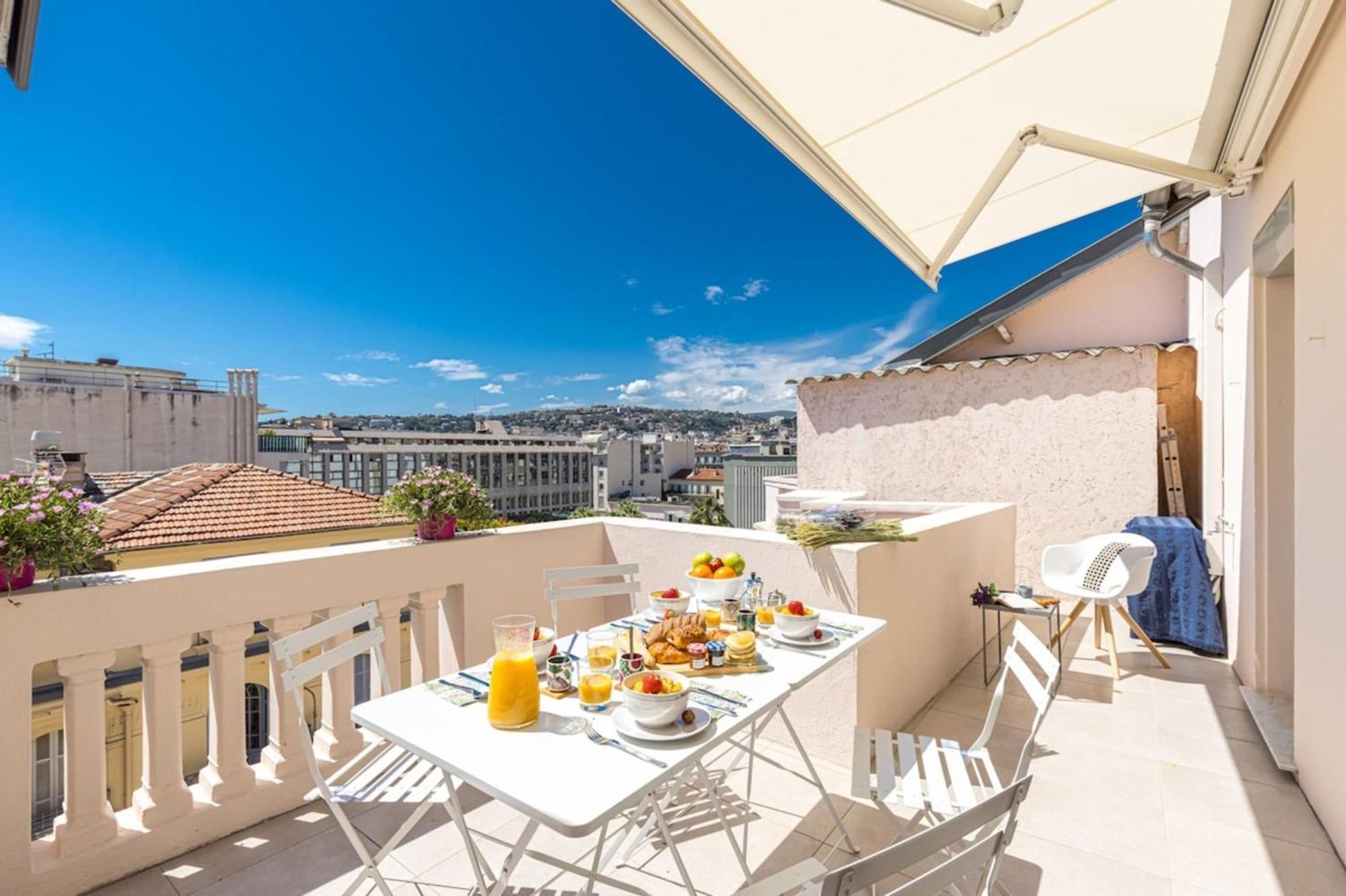 Spitalieri- Sunny Terrace With View -New Apartment Nice Exteriör bild